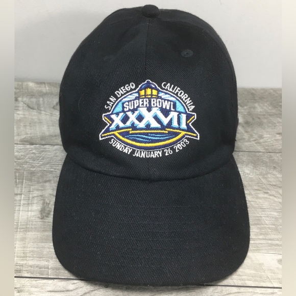 Reebok NOS Super Bowl XXXVII NFL San Diego California Black...